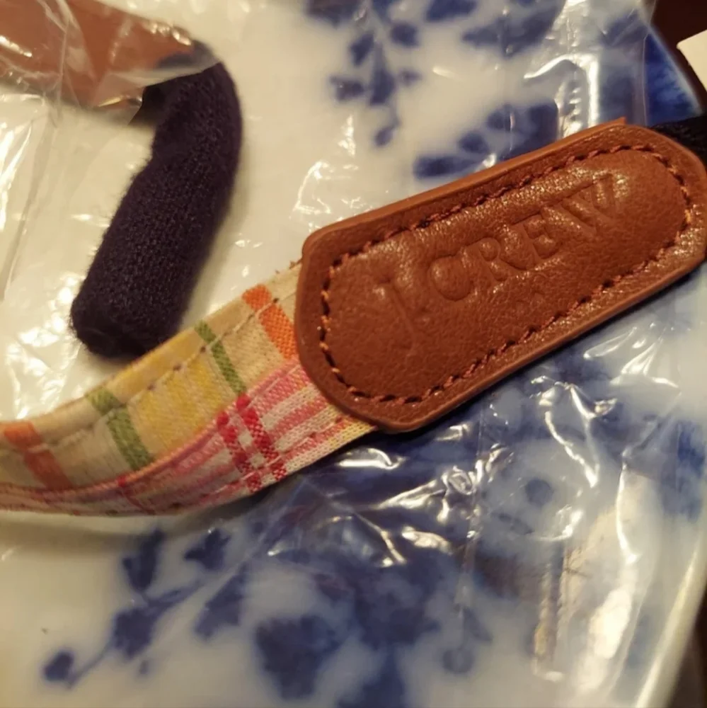 J.CREW MIXED PLAID SUNGLASSES STRAP - LEATHER BNWT UNISEX RETIRED 1 LEFT!